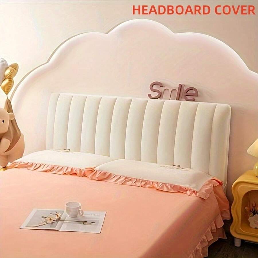 Funda de cabecero de cama de terciopelo suave y acolchado estilo nórdico, funda protectora de cabecero de cama de lujo y gruesa para el hogar y el hotel