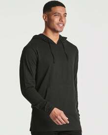 Real Essentials 3 Pack: Men's Cotton Lightweight Casual Pullover Drawstring Hoodie With Pocket (Available In Big & Tall)