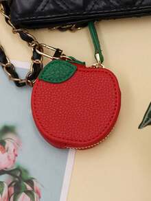 Simple And Fresh Fruit Shape Keychain Coin Purse Mini Fruit Series Strawberry Pendant Bag Car Accessories For Women Keychain For Bag - Multicolor - View 14