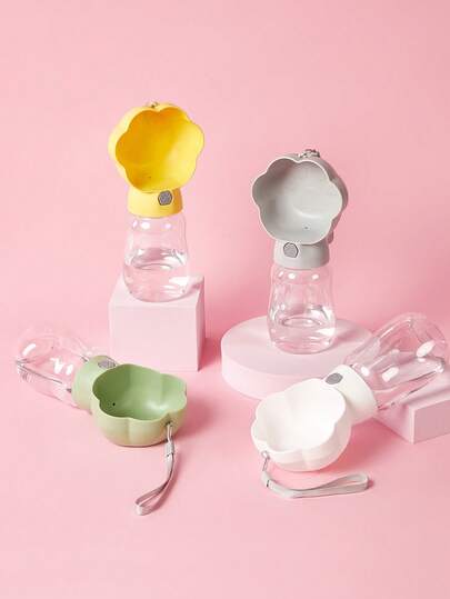 PETSIN 1 件爪形宠物水碗，便携式户外猫狗水杯