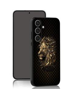 1 件 Fierce Golden Lion 防摔防滑黑色手机壳，适用于 Galaxy A04e/A05s/A13/A14/A15/A34/A35/A50/A52/A53/A54/S21/S22/S23/S24/S25/S25Ultra/24fe 防水防震防刮 - 黑色 - 查看 3