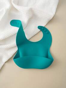 1pc Personalized Silicone Baby Bib, Adjustable Portable Infant Feeding Accessories - Multicolor - View 20