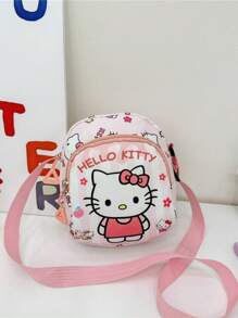 Sanrio 1 PC Sanrio Hello Kitty Kuromi Children'S Bag Cute Cartoon Girl Coin Purse Can Hold Mobile Phone Little Girl Fashionable Outing Shoulder Messenger Bag