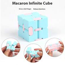 1pc 2025 New Infinity Cube Stress Relief Toy, Pocket Macaron Pocket Flip Cube Stress Relief Mini Cube, Birthday/Christmas/Halloween Gift, Perfect Gift