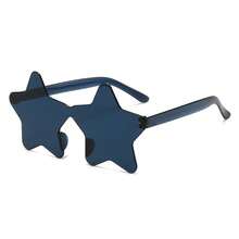 1 Pair New One-Piece Star Rimless Unisex  Party Fashion Colorful Eyewear All-Match Eyewear - Hồng - Xem 6