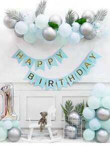 1pc Set, Happy Birthday Banner, Swallow Tail Flag, Multi-Color Golden Flashing Letter Banner, Birthday Pull Flag, Creative Party Decoration Fish-Tail Pull Flag, Letter Pull Flag, Swallow Tail-Themed Birthday Party Supplies, Children's Toys, Room Decoration Props, Birthday Decorations