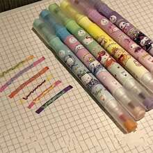 6pcs Sanrio Neon Highlighter Set, Multi-Color Neon Highlighter Pens With Hello Kitty & Friends Print, Soft Tip, Multi-Purpose Marker Pens, Note Taking And Highlighting, Back To School - Multicolor - View 10