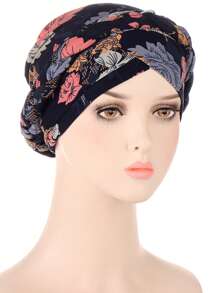 1 件全新扎染拉绒编织头带，短辫子可隐藏头发围巾帽子 - 彩色 - 查看 3