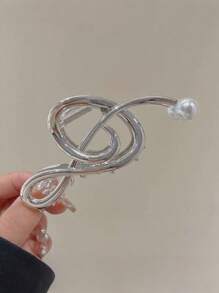 1 件金属多色丝带蝴蝶结发夹，新款发夹发夹简单而百搭的发夹，是情人节休闲礼物的理想选择情人节发夹发夹发夹发夹发夹，爪夹