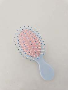 1 件日式迷你整理发梳套装，适合普通发质，按摩功能，哑光树脂手柄，橡胶刷毛 - 便携式黑色塑料发刷，适合长发造型、发刷、梳子、美发工具、美发产品及配件，适用于理发沙龙美容旅行必需品、美发套装、美发工具套装、发饰