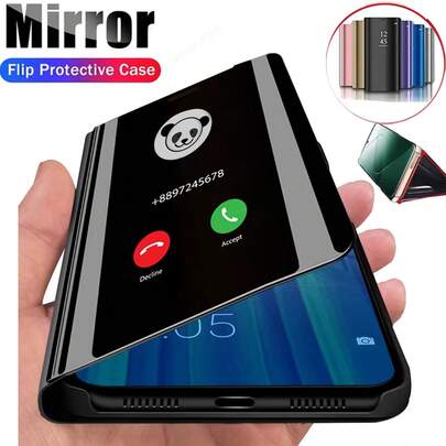 Hadaasi 1 pieza Funda de cuero con tapa abatible negra, acabado brillante y electrochapado de lujo, soporte plegable, nueva cubierta protectora resistente a los arañazos, adecuada para Samsung Galaxy S26Ultra/S26Plus/S26/S26Edge/S26Pro/S25Ultra/S25Plus/S25/S25Edge/S24Ultra/S24Plus/S24/S23Ultra/S23Plus/S23/S22Ultra/A17/A07/A57 y Apple 17e/17pro/17promax/17Air/17/16E y Honor 400/400Pro/400Lite, versión internacional, no la versión nacional