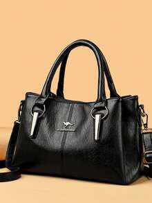KAIDIFEINIROO 2026 Luxury Women's Handbag, Designer Soft Leather Shoulder Tote Bag, Large Capacity Elegant Satchel - Black - View 2