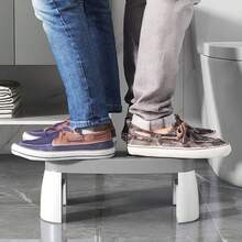 防水蹲凳，浴室脚踏，加厚马桶凳，蹲姿辅助工具，适用于孕妇、儿童、成人和老年人，防滑，防水浴室脚踏，防滑增高座椅，35°人体工学设计，耐用塑料材质，老年人和残疾人辅助踏凳，实用浴室配件 | 舒适生活解决方案 - 彩色 - 查看 9