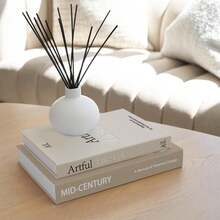 2 Peças Caixas Decorativas de Livros Abríveis, Decoração Moderna para Casa para Mesa de Centro, Estante de Livros ou Lareira, Belos Livros Falsos para Armazenamento de Fotos e Lembranças