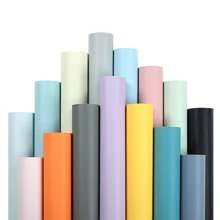 1Roll Macaron Color Self-Adhesive Wallpaper, Simple Solid Colors Wall Stickers, Size 40/60/80cm Wide, Peel And Stick Contact Paper, Aluminum Foil-Heat-Resistant, Waterproof, Moisture-Proof, Suitable For Bedroom Living Room Kitchen Study Room Home Decor, Wardrobes Cabinets Tables Furniture Renovations, Tenant Friendly, Easy To Install