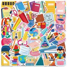 50PCS Multicolor Modern Science Stickers For Kids & Teachers, Decorative & Educational, Laptops, Back To School Stickers For Scrapbooking, First Day Of School Classroom Rewards Decorations Gift Decals - Pink - View 2
