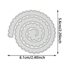 Bộ 9 khuôn cắt kim loại, khuôn cắt hình hoa các loại, dụng cụ thủ công làm thiệp giấy DIY để cắt, dập nổi, dự án trang trí nhà cửa, làm bằng thép cacbon - Bạc - Xem 16