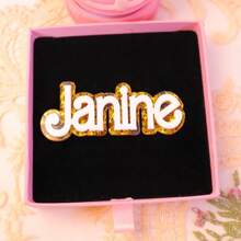 1pc Custom Acrylic Refrigerator Magnet, Double-Layer Personalized Name Tags In Blue, Pink, Yellow, And Green, Ideal For Decorating Cabinets And Boxes, Perfect Gift For Family, Colleagues Or Friends, Name Magnet,Playful Design, Vibrant Colors, Magnetic Name Tags,Delicate Romance - Fridge Magnets - View 22