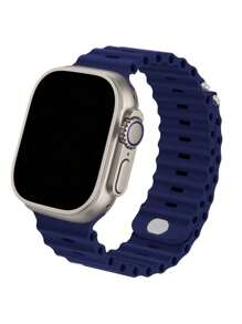 1pc Unisex Sports Ocean Style Watch Band Compatible With 49mm 46mm 45mm 44mm 42mm 41mm 40mm 38mm Series 10/9/8/7/6/5/4/3/2/1 & SE