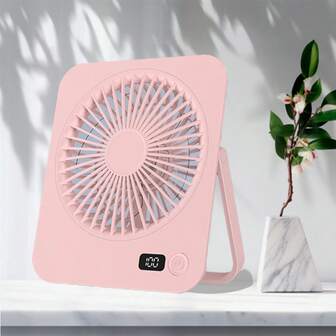 GICOOK 便携式USB供电桌面风扇，超静音，180°可调节折叠设计，适用于家庭、办公室、旅行，多功能散热设备，轻巧便携，可作电风扇、业余爱好或小型风扇，1800mAh