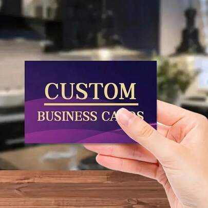 Tarjeta de identificación de escritorio de oficina personalizada, disponible en múltiples tamaños, set de tarjeta de visita con tarjeta de felicitación por fiestas, tarjeta de aniversario