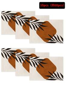 1 Stück/4 Stücke/6 Stücke Tischset für die tägliche Dekoration, Tischsets aus Leinen in gedeckten Farben, schmutzabweisende Tischsets, geeignet für Zuhause, Esszimmer und Restaurant, Tischdekoration, Heimtextilien