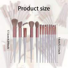 Fashion Limited Edition 13-Piece Soft Makeup Brush Set With Soft Makeup Bag, Fashionable Item For Girls, Made Of High-Quality Fiber, Rendering Foundation, Concealer, Eyeshadow, Blush - Gift For Women(5.51-6.88inch)