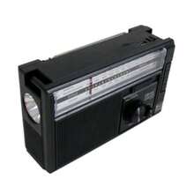 BUYTITI AM/FM Bluetooth Radio With Flashlight And Solar Panel - Black - View 3