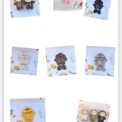 17cm Plush Doll Keychain Pendant, Suitable For Hoodie And Pants