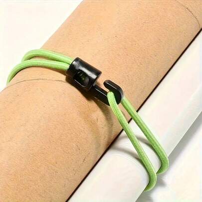 5/10 Dây đàn hồi chịu lực có móc và dây đai căng - Dây buộc đa năng có thể điều chỉnh cho đồ dùng gia đình, du lịch, cắm trại | Polyester/Cao su/Nhựa bền, Thiết kế gấp chống gió, Phụ kiện ô tô và cắm trại, Cố định an toàn, Kiểu dáng thời trang, Cấu trúc chắc chắn (Đen, Xanh lá)