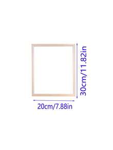 1 pièce de cadre photo en bois assemblé par mortaise et tenon de couleur bois naturel / Cadre photo en bois fait main DIY / Cadre photo en bois de tailles multiples / Cadre photo en bois de grande taille - Multicolore - Voir 12