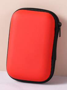 Portable Coin Purse, Earphone Case, USB Cable Organizer, Storage Pouch, Key Holder, Charger Case, Wireless Earbuds Case, Essential For Dorm, Travel Organizer Bag, Cosmetic Bag, Makeup Organizer, Large Capacity For Lipstick, Makeup Brushes, Skincare, Phone, Coins, Small Items, Suitable For Home, Gift, Holiday (Halloween, Christmas) And More, Multi-Purpose - Multicolor - View 10