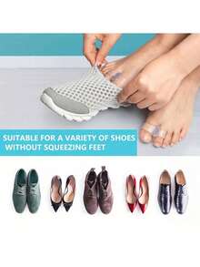 Soft Gel Toe Separators, For Foot Care - Flexible Gel Toe Seperators For Yoga And Everyday Relaxation - 2 Loops, Reusable Design - Toe Separators, Fits Men And Women - Multicolor - View 12