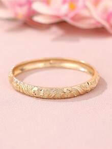 1 pieza Brazalete suelto con flor tallada de metal estilo palacio, regalo para mujer, adecuado para boda, fiesta y uso diario (el brazalete es relativamente suelto, tenga en cuenta) - pulsera - Ver 17