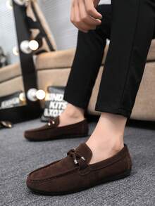 Giày lười thông thường có túi mềm thoáng khí mùa xuân thu mới dành cho nam (Lưu ý: Giày cỡ nhỏ, chúng tôi khuyến nghị những khách hàng có kích thước bàn chân lớn hơn nên chọn tăng một cỡ) - màu nâu - Xem 5