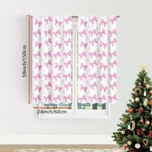 2 Rèm cửa sổ trang trí nơ màu hồng xanh dễ thương và ngọt ngào - Thiết kế túi thanh để đảm bảo sự riêng tư và dễ lắp đặt - Hoàn hảo cho trang trí phòng khách và phòng ngủ, có thể giặt bằng máy, rèm trang trí hình trái tim cho bé gái vào dịp Giáng sinh và năm mới - Nhiều màu - Xem 23