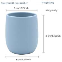 1 pieza Taza de silicona linda de 70ML para beber del bebé, material, taza para beber por sí solo para bebés - Multicolor - Ver 3