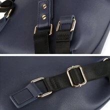 Mochila de mujer con cordón azul marino elegante - Ligera y espaciosa para uso diario