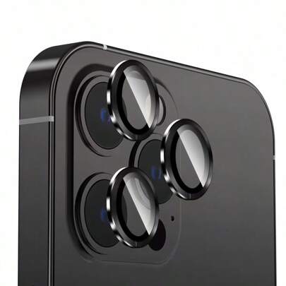3 Packs Compatible With IPhone 15 Camera Lens Protector, Tempered Glass 9H Hardness, Anti-Scratch Metal Single Lens Protector Compatible With Apple 16 Pro/16 Pro Max/15 Pro14pro Max/14plus/13/12mini/11/16e, 9H Tempered Glass Hardness, Reduce Photo Glare, Easy To Install Screen Prot