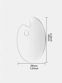 Acrylic Paint Palette With Clear Paint Pallet Paint Tray Palette, Easy Clean Non-Stick Artist Pallet For Oil Watercolor Craft DIY Art Painting Palette,Back To School - Multicolor - View 9