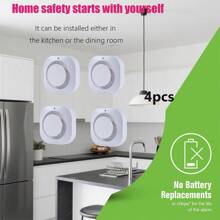 2 Sets Of Smart Smoke Detector Fire Alarms, Battery - Powered Bluetooth Wireless Smoke Alarms, Used For Home, Hotel, Apartment, Factory And Other Fire Alarms