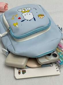 1个女孩卡通斜挎包，可爱儿童单肩包，便携