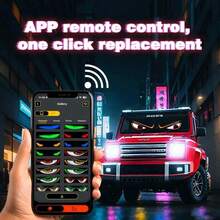 2PCS Devil Eye Light Windshield, 9.2*37.4cm Flexible LED Display Panel For Car Rear Window, Truck Windshield With Bluetooth Remote Control Custom Dynamic LED Lights - 1664-9,2 * 37,4 Cm-1pcs - View 4