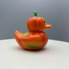 1 件橙色南瓜形万圣节鸭子装饰，树脂桌面装饰礼物，适合家居、卧室 - 橘色 - 查看 5