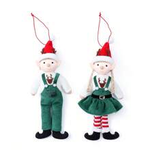 Christmas Decoration Suspender Doll Ornament, Cute Elf Figurine Hanging Decor For Christmas Tree Home Decor Christmas Decorations Room Decor Christmas Decorations Home Christmas Gifts Christmas Decor