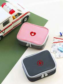 Portable Medicine Bag, Cute Mini First Aid Kit, Medical Emergency Bag, Medication & Pill Storage Pouch, Suitable For Home, Outdoor, Camping, Hiking, Survival Travel, Unisex, Travel Essential, Cruise Essential, Dorm Essential - Multicolor - View 2