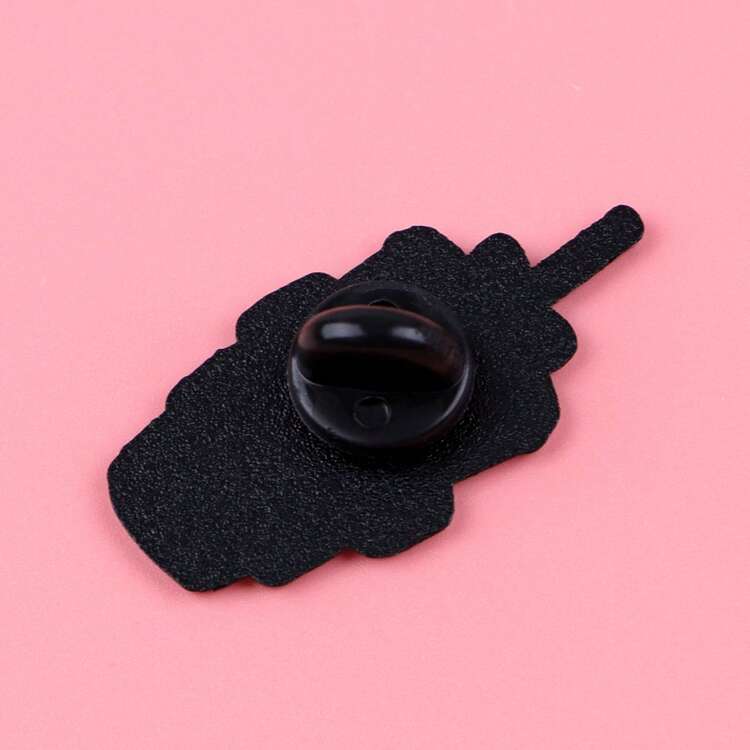 咖啡色珐琅别针 翻领别针 背包上的徽章 女士胸针 衣服礼物 珠宝 时尚配饰 - NR12278 - 查看 4