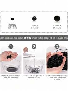 Water Gel Jelly Beads Filler - For Floating Candle Making, Wedding Party, Home Decor Plants And Crafts Ornaments (Expand After Absorbing Water) Vase Room Decor Flower Vase Glass Vase