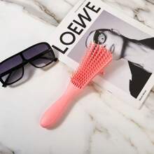 1 件多功能章鱼梳，适合黑色自然发质，适合卷发，更快更容易去除湿发或干发，无痛刷梳，适用于浴室、卧室、客厅、旅行，方便携带，完美的生活配件，居家生活必备