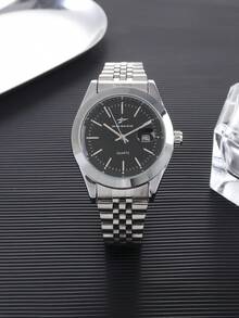 RICECGO 1 Stück klassische Quarz Herrenuhr, perfekt für Geschäftstreffen und als Geschenkidee, Uhr für Männer, ideales Geschenk zu Geburtstagen, Valentinstag, Weihnachten